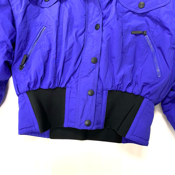 Tyrolia Ski Jacket Women 10 Snow Skiwear Purple with Back Design - Picture 8 of 13